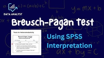 Testing Heteroscedasticity in SPSS | Breusch-Pagan Test  #spss #spsstutorial