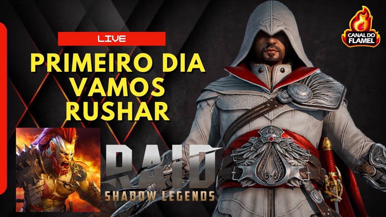 VAMOS RUSHAR NO PRIMEIRO DIA DE RAID SHADOW LEGENDS