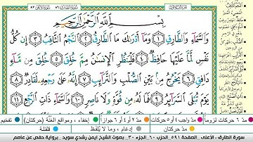 ايمن سويد سورة الطارق مكتوبة دار المعرفة جديد