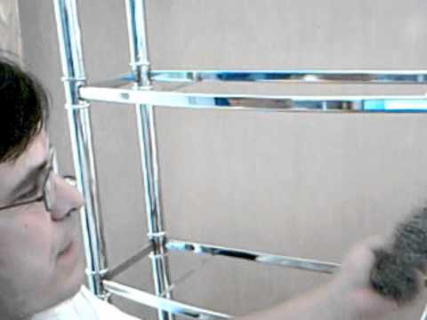 Reviving A Chrome Bathroom Shelf From Rusted Spots Youtube