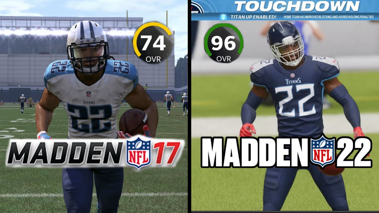 Scoring With Derrick Henry In EVERY Madden! (Madden 17 -Madden 22)