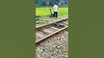 Manual Points Switching in Semaphore Signal Station. #shorts #ytshorts #suspersion
