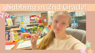 Subbing in Second Grade || A Day in my Life Teaching 2nd Grade