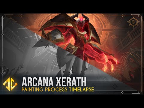 Painting Arcana Xerath - League of Legends Splash Art Timelapse
