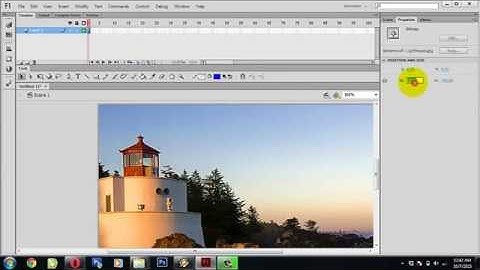 Tutorial Adobe Flash membuat animasi masking