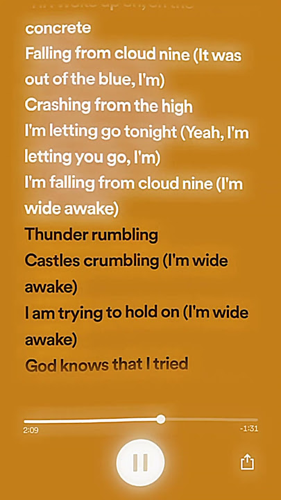 wide awake [falling from cloud nine, crashing from the high] - katy perry (sped up)┊serein.