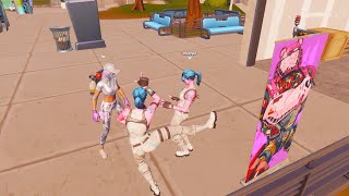 Pink Ghoul Trooper Was Being TOXIC So I FLEXED the RAREST SKINS in Fortnite In Party Royale