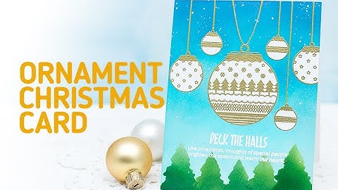 Neat and Tangled: Winter Holiday Card w/ Heat Embossing & Ink Blending & Masking Technique