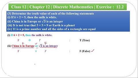 Class 12 Maths | Chapter 12 | Discrete Mathematics | Exercise: 12.2 | Q.no: 3