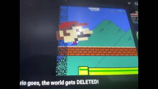 Funny reactions to LEVEL UP videos. Video 1: Everywhere Mario goes the whole world gets deleted.