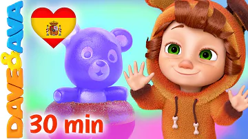 🧸 Cinco Gomitas y Más Canciones Infantiles | Videos para Niños | Dave and Ava en Español 🧸