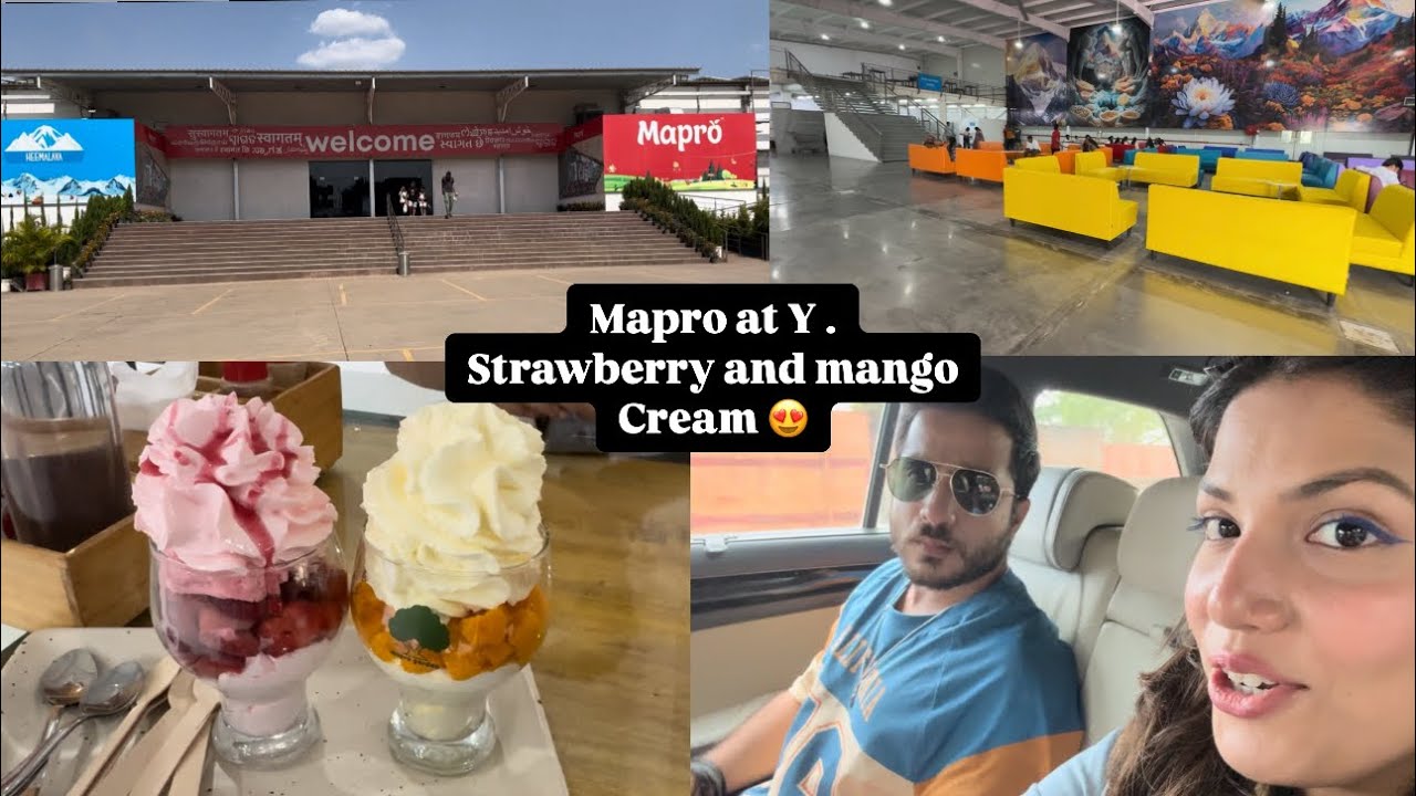 Mapro at Y in Mahableshwar and Strawberry/Mango with cream 😍😍😍 / Panchgani/Mahabi Diaries part 3 ⛰️