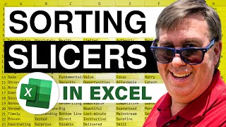 Excel - Sorting Slicers Using a Custom List in Excel - Episode 2069