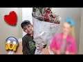 Caught Him With His Crush!!!! (CUTE REACTION)