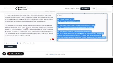 Generate Questions from given text using AI | GPT3 | QuestionGenerator