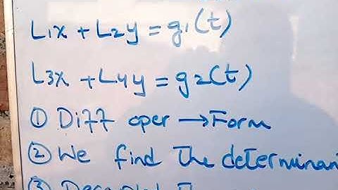 MTH401 || lecture #37||n Solution of Differential Equation by use of determinent