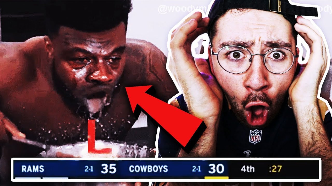 LOS ANGELES RAMS BEAT DALLAS COWBOYS!!! CRAZY FAN REACTION!! - YouTube