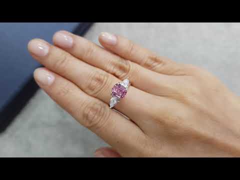 Pink cushion cut spinel 2.07 carats, Tajikistan Video  № 3
