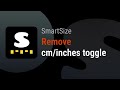 Remove automatic conversion from cm to inches in smartsize