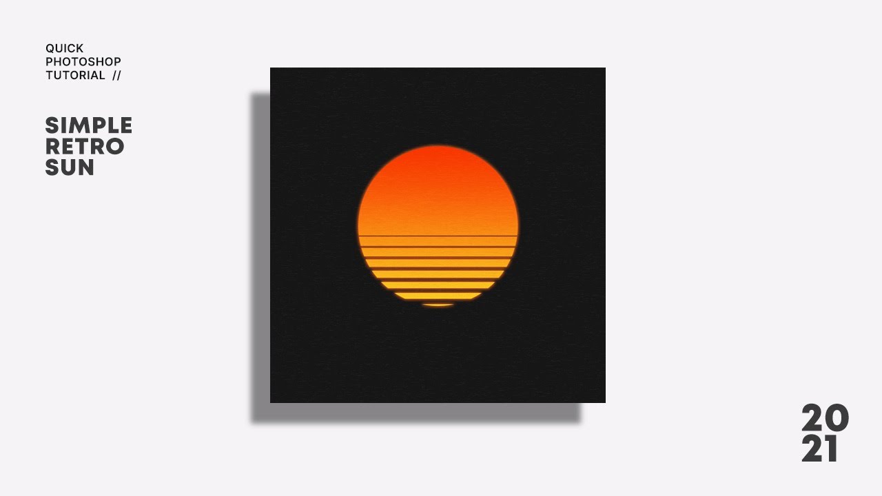 Quick Photoshop Tutorial: Simple Retro Sun effect - YouTube