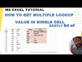 How to Return Multiple Values on Lookup in One Cell in Excel (Quick Formula)👍