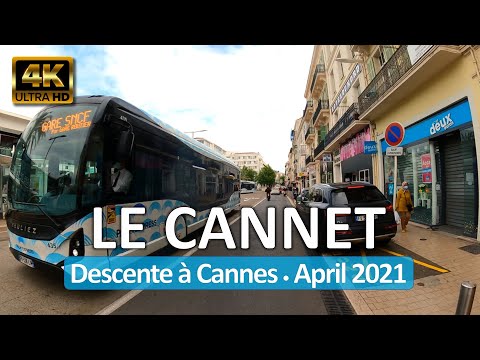 Le Cannet, France • Descente à Cannes • Cote d'Azur • April 27, 2021 • 360° Virtual Tour 4K