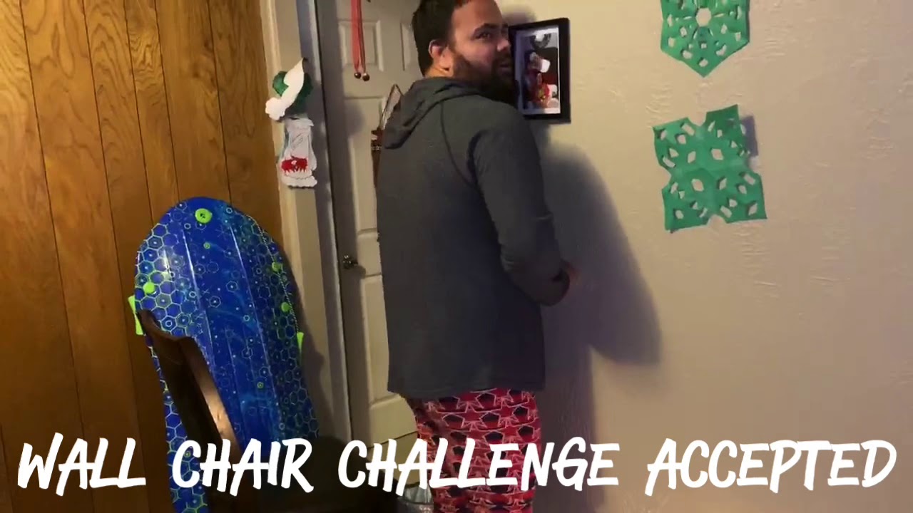 WALL CHAIR CHALLENGE ACCEPTED!!! YouTube