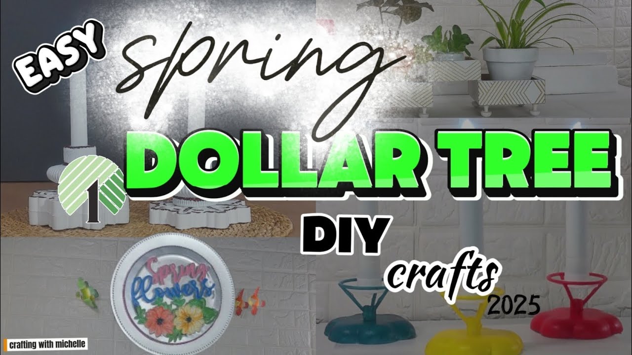 SPRING DOLLAR TREE DIYS 2025 SPRING CRAFT SPRING HOME DECOR BUDGET ...