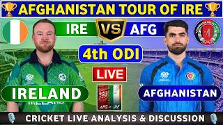 Afghanistan vs Ireland, 4th ODI Live Score & Commentary AFG vs IRE 4th ODI Match AFG tour of Ireland