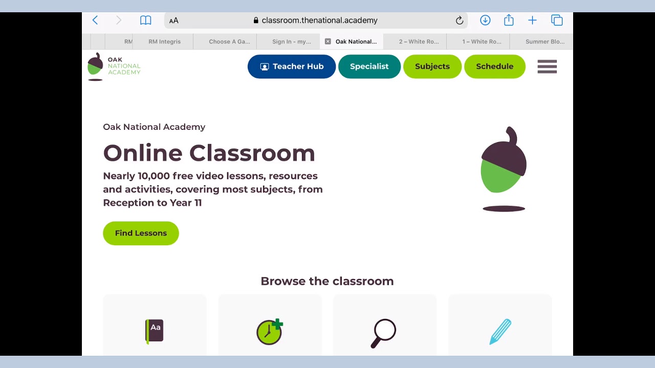 Home Learning | How to find and access online lessons from the Oak ...