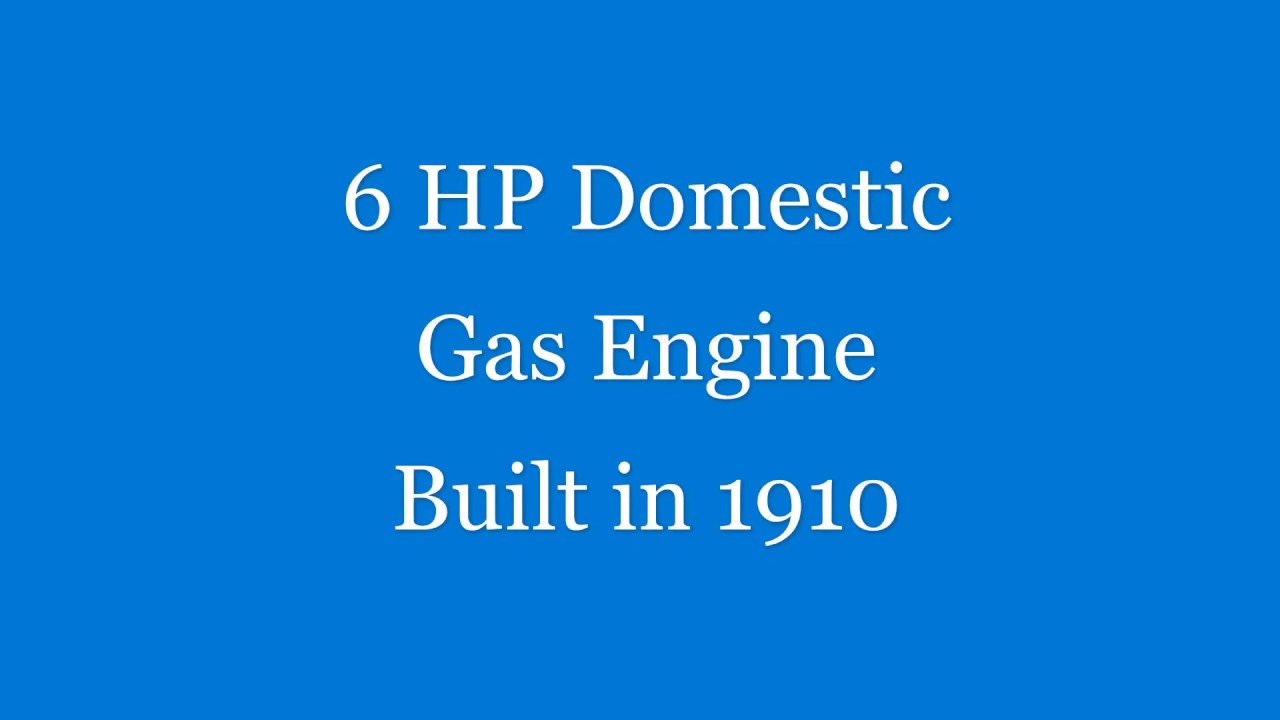 6 HP Domestic Gas Engine