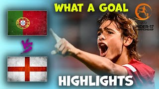 England v Portugal | U17 Euro Championship | Highlights 24-05-2024