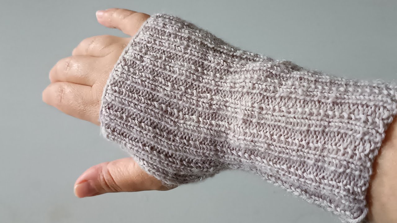 Einfache, warme Armstulpen / Pulswärmer stricken! Nur rechte und linke Maschen, ideal für Anfänger.