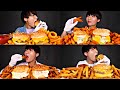 MAR ASMR EATING DOUBLE CHEESE BURGER + FRIES COMPILATION