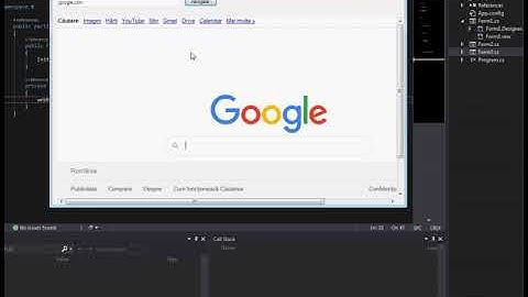C# Forms Tutorial #3 - Simple Web Browser