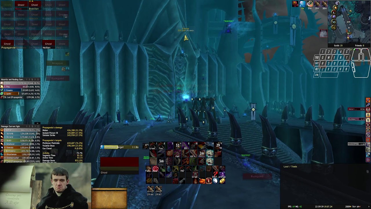 click click sinister strike -Aggroholics Anonymous- run 19.07.2024 icc 10hc+rs hc