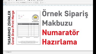 Corel Draw Otomatik Numatör Corel Draw Print Merge Numbers