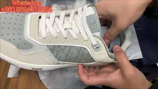Dior 2023 Mens Dior B27 Shoes Sneaker Review & Unboxing（Gray）