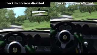 Assetto Corsa - Lock to Horizon ON/OFF Comparison screenshot 2