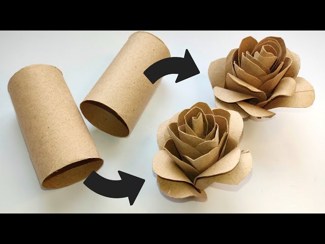 DIY Gorgeous Roses ♻️ | Toilet Paper Rolls Craft | Create Something Beautiful for Your Home class=