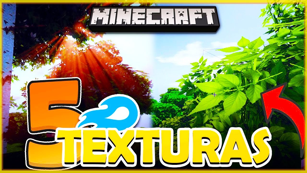 5 TEXTURAS PARA DEIXAR O MINECRAFT MAIS REALISTA! 