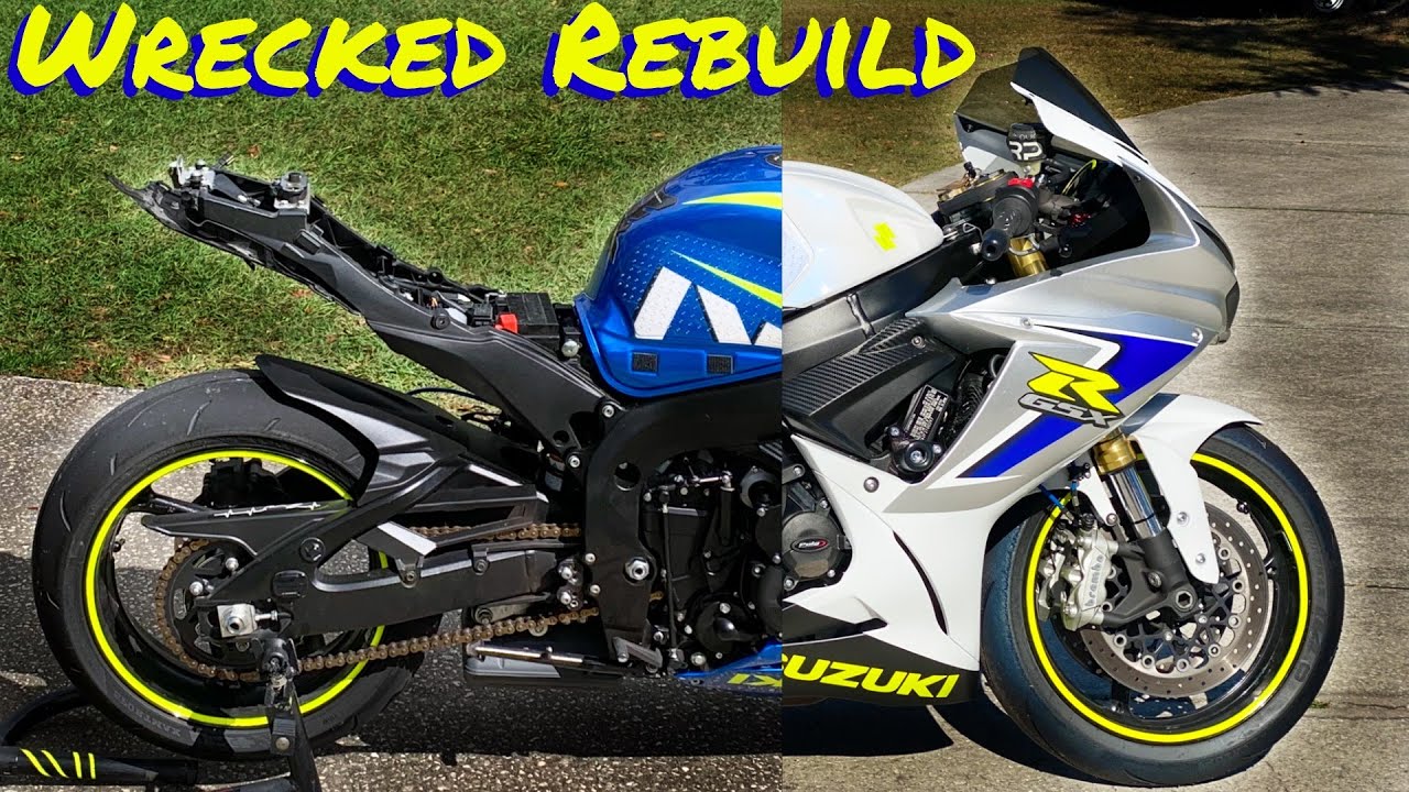 GSXR750 Wrecked Bike Rebuild - (Auctmarts Fairings)