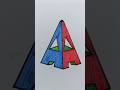 IMPOSSIBLE 'A'! Prepare to Be Confused! 😲 #drawing #opticalillusion #foryou #youtubeshorts #shorts