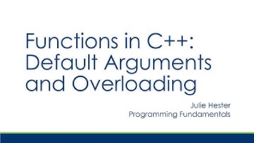 Advanced Functions: Default Parameters and Function Overloading in C++ Tutorial