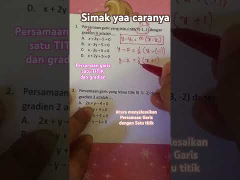Cara membuat persamaan