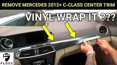 MERCEDES HOW TO: REMOVE 2012+ C-CLASS W204 CENTER DASH TRIM