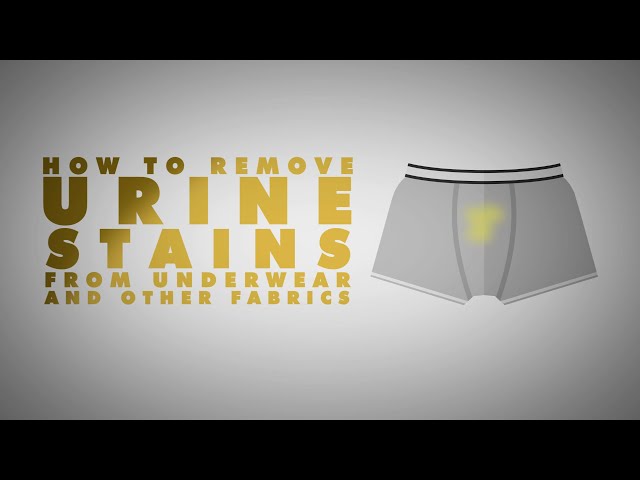 How to remove urine stains from underwear and other fabrics 