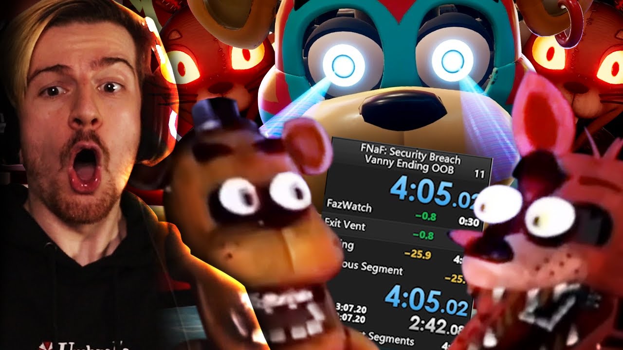 BEATING SECURITY BREACH IN UNDER 5 MINUTES. | FNAF: Security Breach (Speedrunning!)