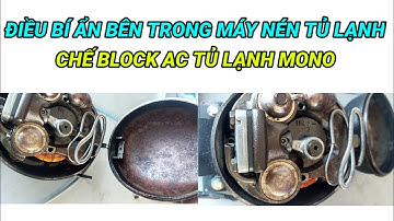 ĐIỀU BÍ ẨN BÊN TRONG MÁY NÉN TỦ LẠNH|CHẾ BLOCK TỦ LẠNH MONO|CẮT BLOCK AC MONO|MÁY NÉN PISTON|#Shorts