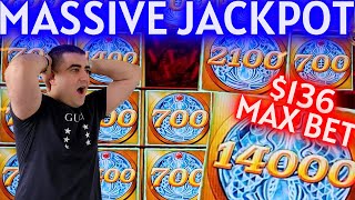 My BIGGEST HANDPAY JACKPOT On High Limit Mighty Cash Slot Machine - $136 MAX BET screenshot 4